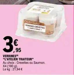 E.Leclerc L'ATELIER TRAITEUR Verrines offre