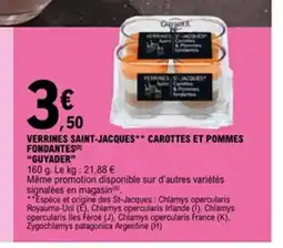 E.Leclerc GUYADER Verrines saint-jacques carottes et pommes fondantes offre