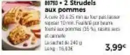 Thiriet 2 Strudels aux pommes offre