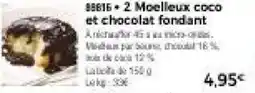 Thiriet 2 Moelleux coco et chocolat fondant offre