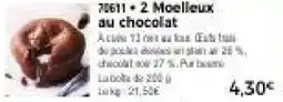 Thiriet 2 Moelleux au chocolat offre