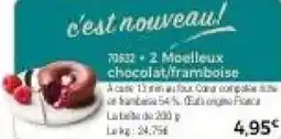 Thiriet 2 Moelleux chocolat,framboise offre