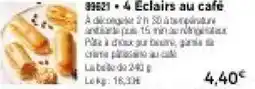 Thiriet 4 Éclairs au café offre