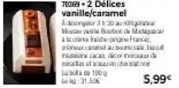 Thiriet 2 Délices vanille,caramel offre