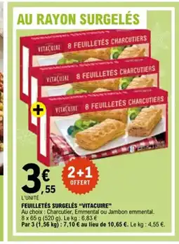 E.Leclerc VITACUIRE Feuilletés surgelés offre