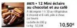 Thiriet 12 Mini éclairs au chocolat et au café offre