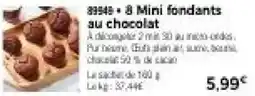 Thiriet 8 Mini fondants au chocolat offre