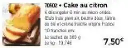 Thiriet Cake au citron offre