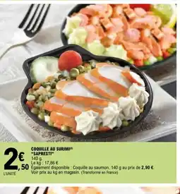 E.Leclerc SAPRESTI Coquille au surimi offre