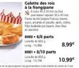 Thiriet Galette des rois à la frangipane offre