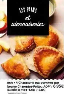 Thiriet 4 Chaussons aux pommes pur beurre Charentes-Poitou AOP offre