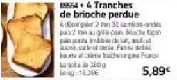 Thiriet 4 Tranches de brioche perdue offre