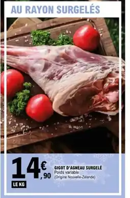 E.Leclerc Gigot d'agneau surgelé offre