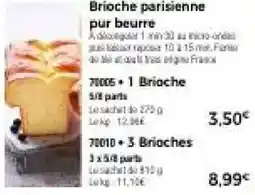 Thiriet Brioche parisienne pur beurre offre