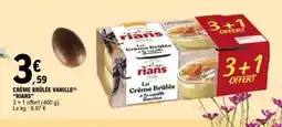 E.Leclerc RIANS Crème brûlée vanille offre
