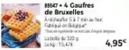 Thiriet 4 Gaufres de Bruxelles offre