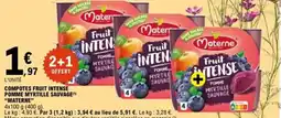 E.Leclerc MATERNE Compotes fruit intense pomme myrtille sauvage! offre