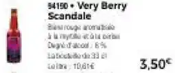 Thiriet Very berry scandale offre