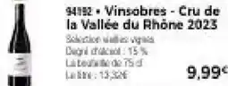 Thiriet Vinsobres cru de la vallée du rhône 2023 baction offre