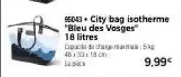 Thiriet City bag isotherme bleu des vosges offre