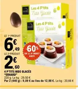 E.Leclerc ERHARD 4 p'tits nids glacés offre