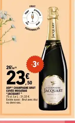 E.Leclerc JACQUART Aop champagne brut cuvée mosaique offre