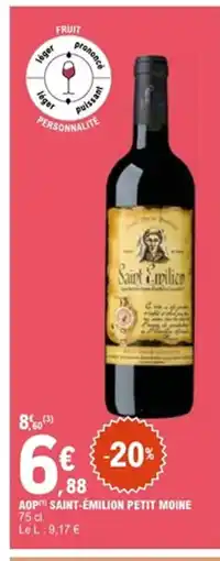 E.Leclerc Aop saint-emilion petit moine offre