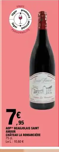 E.Leclerc Aop beaujolais saint amour chateau la romancière offre