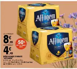 E.Leclerc AFFLIGEM Bière blonde d'abbaye offre