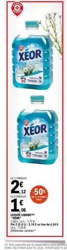 E.Leclerc XÉOR Lessive liquide offre