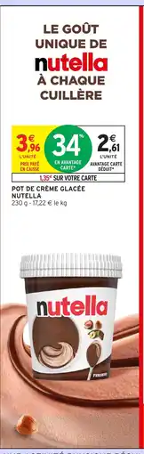 Intermarché Express NUTELLA Pot de crème glacée offre