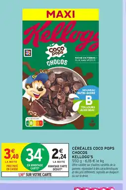 Intermarché Express KELLOGG'S Céréales coco pops chocos offre