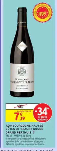 Intermarché Express Aop bourgogne hautes côtes de beaune rouge grand perthuis offre