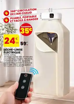 Stokomani Sèche-linge électrique offre