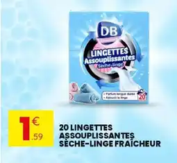 Stokomani 20 lingettes assouplissantes sèche-linge fraîcheur offre