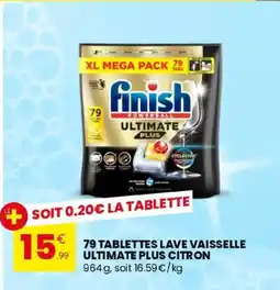 Stokomani 79 tablettes lave vaisselle ultimate plus citron offre
