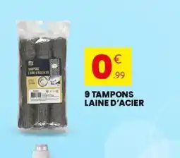 Stokomani 9 tampons laine d'acier offre