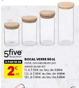 Stokomani 5FIVE Bocal verre offre