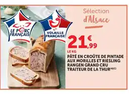 Bi1 Pâté en croûte de pintade aux morilles et riesling rangen grand cru traiteur de la thur offre
