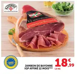 Bi1 Jambon de bayonne igp affiné 12 mois offre
