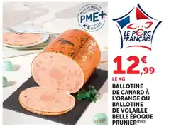 Bi1 Ballotine de canard à l'orange ou ballotine de volaille belle époque prunier offre