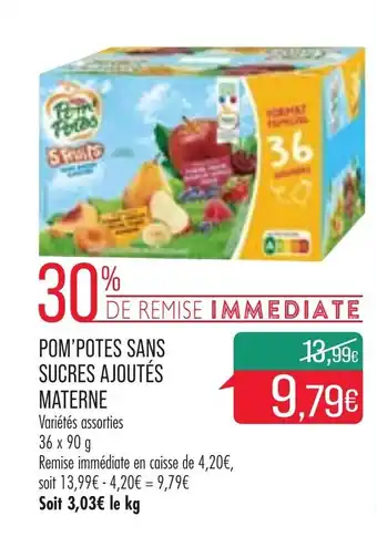 Pom'potes sans sucres ajoutés