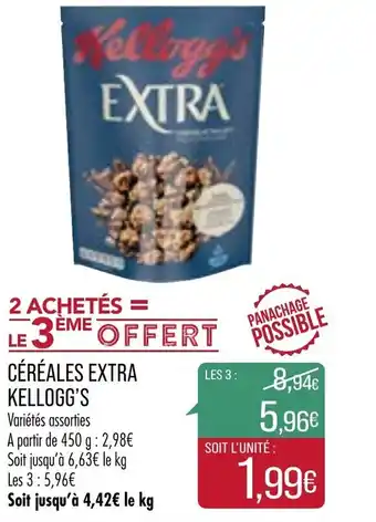 Match Céréales extra kellogg's offre