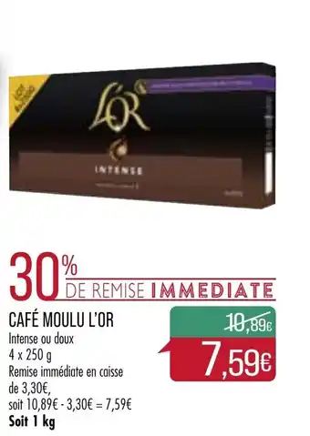 Match Café moulu l'or offre