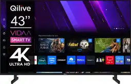 Auchan Qilive tv led 43 / 108cm qilive q43us251b offre valable du 03/03 au 13/04 offre