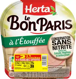Auchan Herta jambon cuit à l'étouffée herta offre