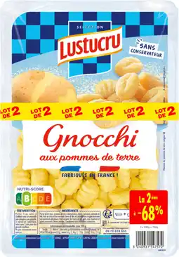 Auchan Lustucru gnocchi aux pommes de terre lustucru offre
