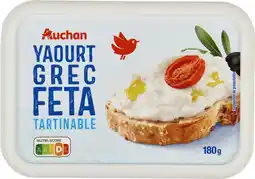 Auchan Auchan tartinable yaourt grec féta auchan offre