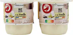 Auchan Auchan riz au lait vanille auchan offre