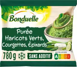 Auchan Bonduelle purée haricots verts, courgettes et épinards bonduelle offre